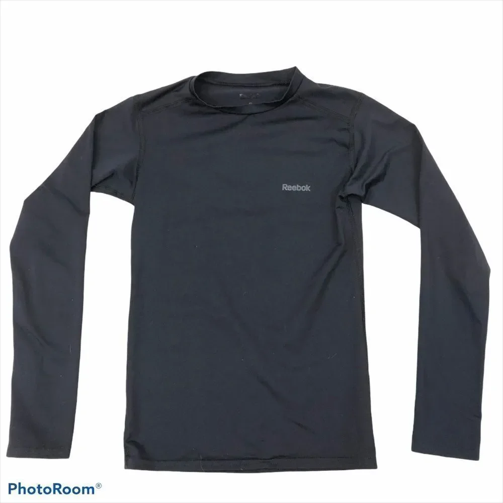 Boy Reebok Black Play Warm/Dry‎ Top and Pants Small